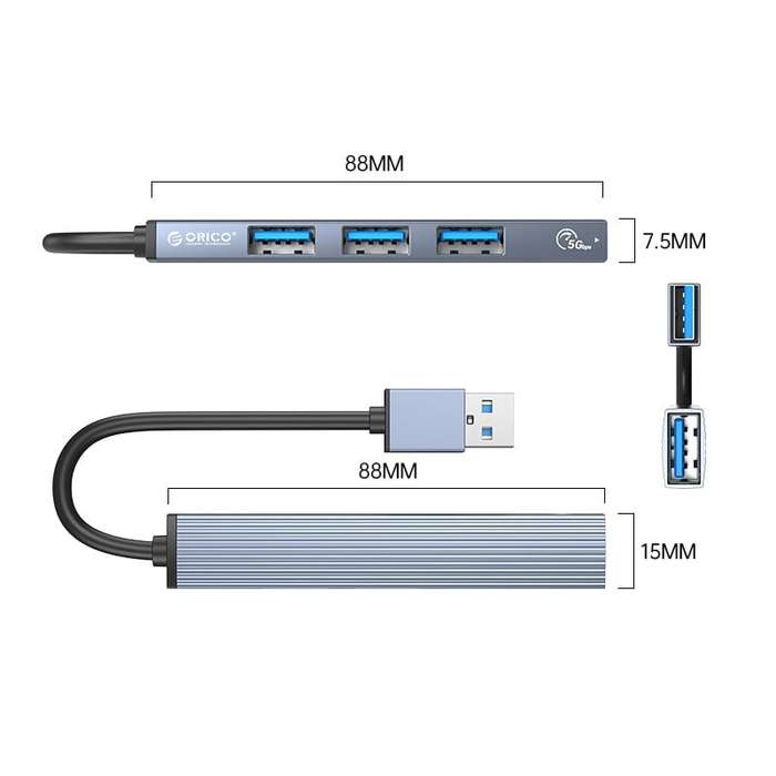 ORICO 4 Port USB-A 1xUSB3.0-3XUSB2.0