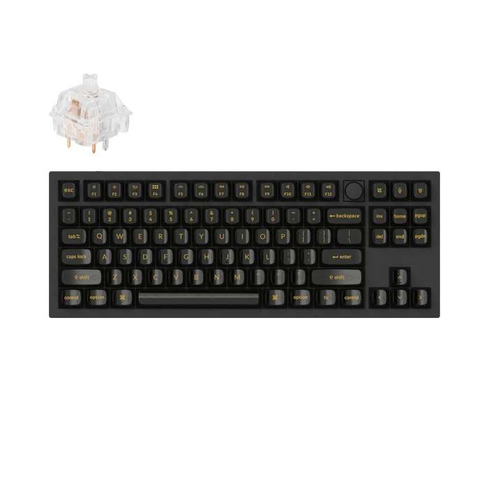 Keychron Q3 80% Kailh Clione Limacina SwitchesAluminium RGB Wired Keyboard - Black