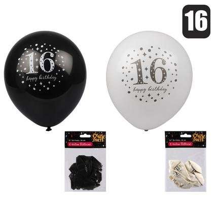 Balloons helium 6pc milestone 16 f-01
