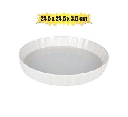 Oven dish 24.5x24.5x3.5cm ceramic