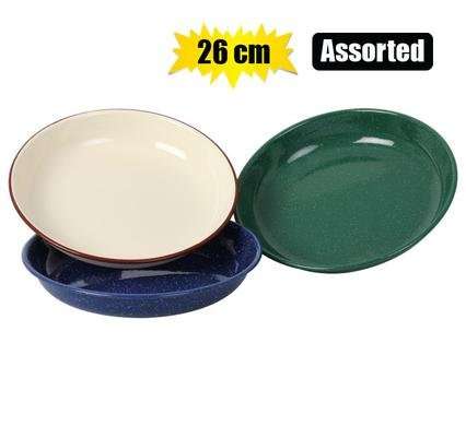 Plate enamel 26cm pasta
