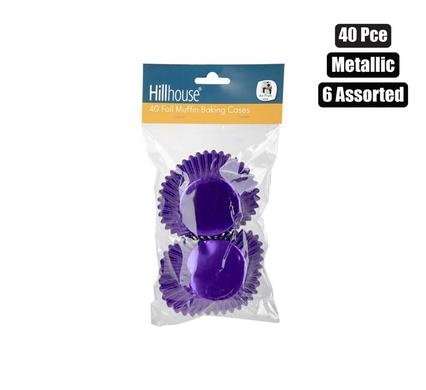 Baking-cup foil muffin 40pce hillhouse