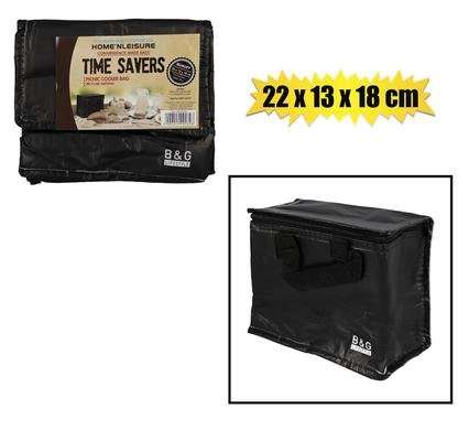 Cooler bag 22x13x18cm black