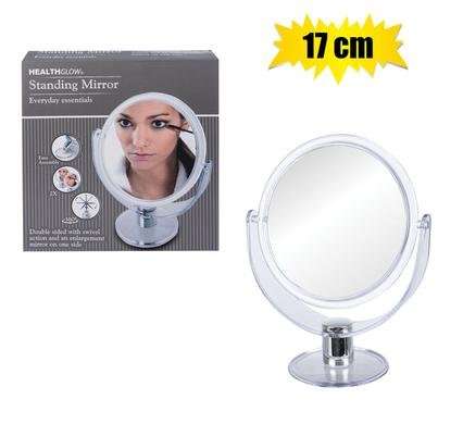 Mirror standing pl swivel 17cm round