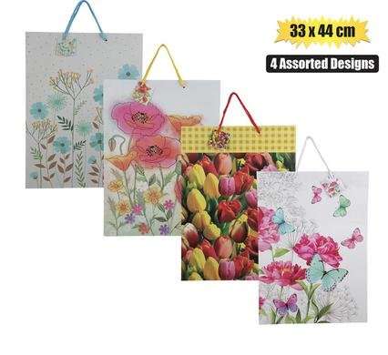 Gift-bag paper jmb 33x45cm everyday flwr