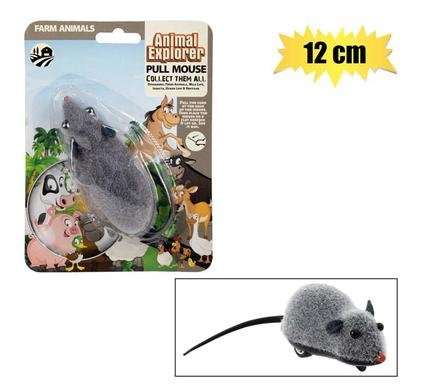 Animals mouse pull line 12cm