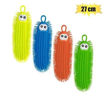 Novelty prickly puffer worm bright 27cm