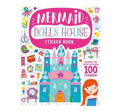 Book sticker mermaid doll's house