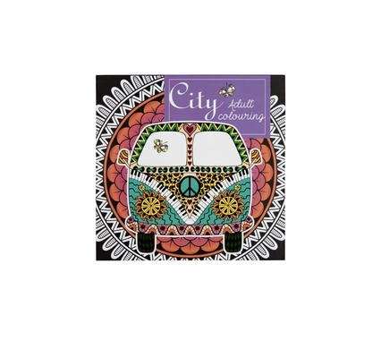 Book colouring adult city