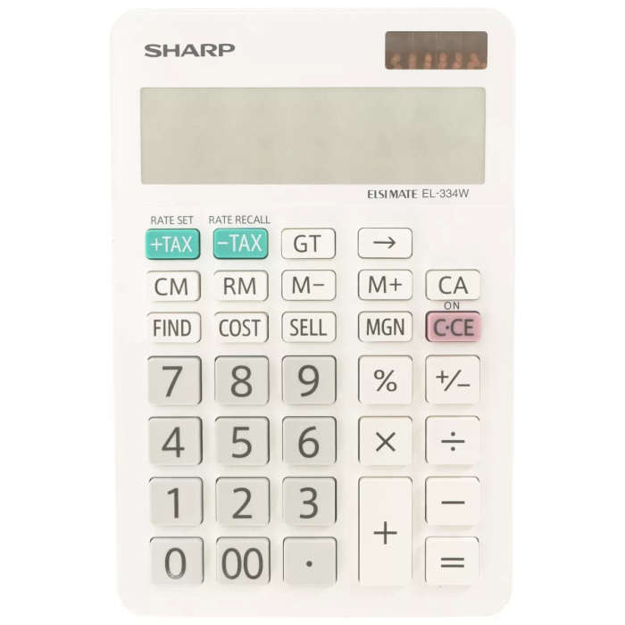 Sharp Elsimate EL334WB - 12 Digit desk Calculator