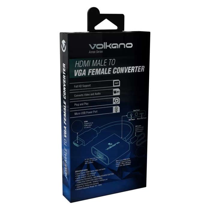 Volkano Annex Series HDMI Male to VGA Female Converter