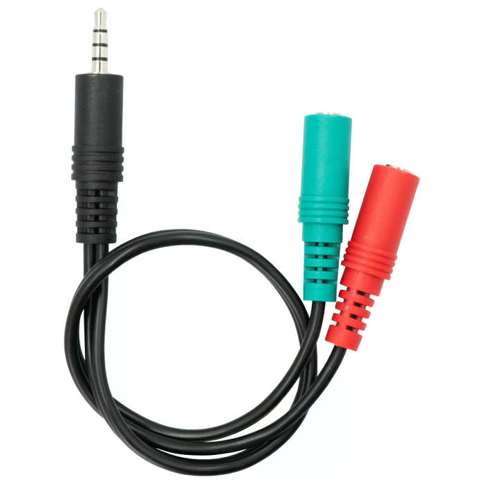 Nitho Y-Split PC Sound Adapter M/F Stereo sound & chat Microphone
