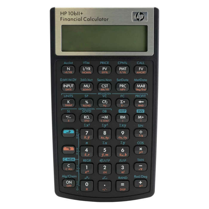 HP 10Bii+ - Business Calculator (Algebraic) - non Programmable