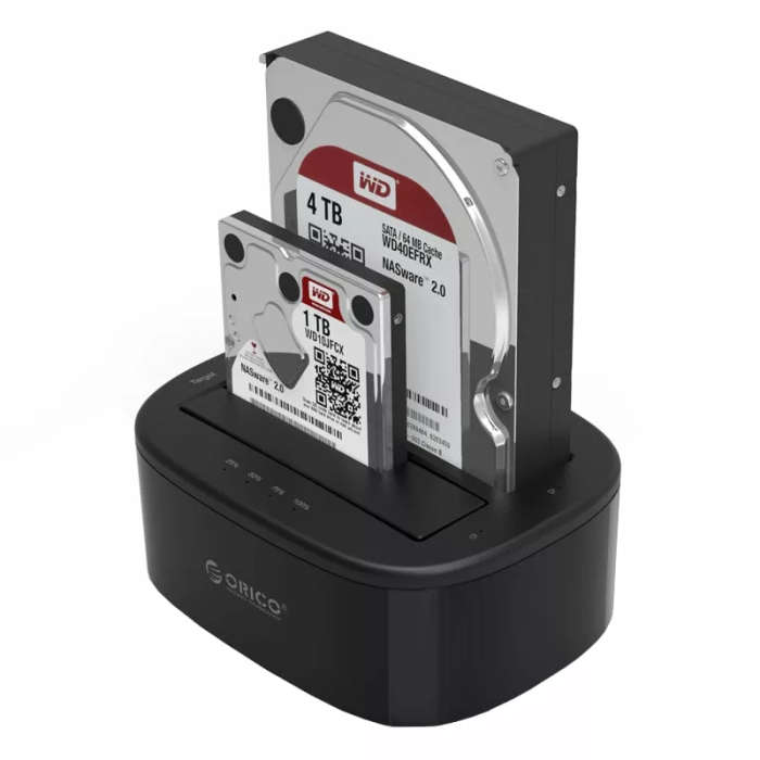ORICO 2 Bay 2.5" / 3.5" USB3.0 HDD|SSD Standalone Clone Dock - Black