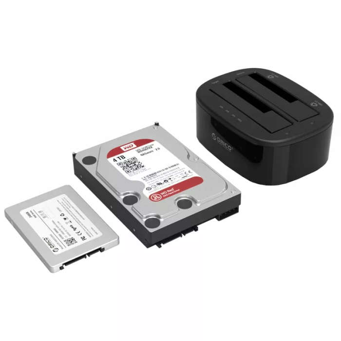 ORICO 2 Bay 2.5" / 3.5" USB3.0 HDD|SSD Standalone Clone Dock - Black