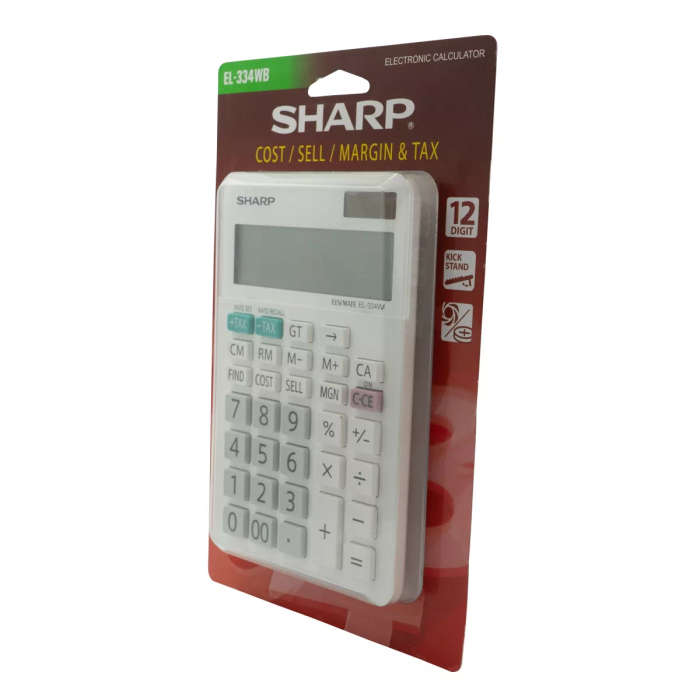 Sharp Elsimate EL334WB - 12 Digit desk Calculator