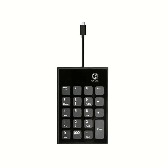 Port Designs Numeric Keypad Notebook USB Black and Grey
