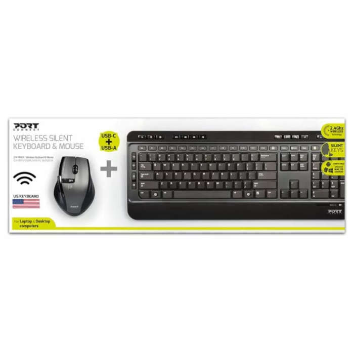 Port Designs Wireless Keyboard and Mouse Combo