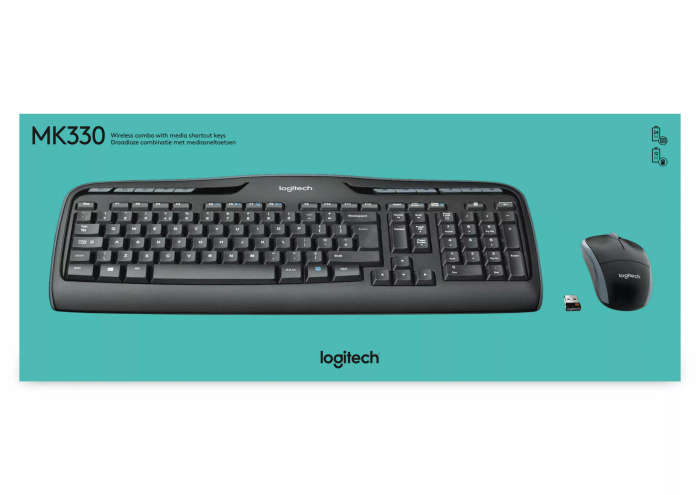 Logitech MK330 Wireless Desktop Keyboard and Mouse Combo