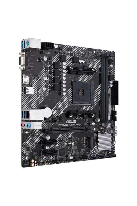 AMD A520 (Ryzen AM4) Micro ATX Motherboard with M.2 Support; 1 Gb Ethernet; HDMI/D-Sub; SATA 6 Gb...