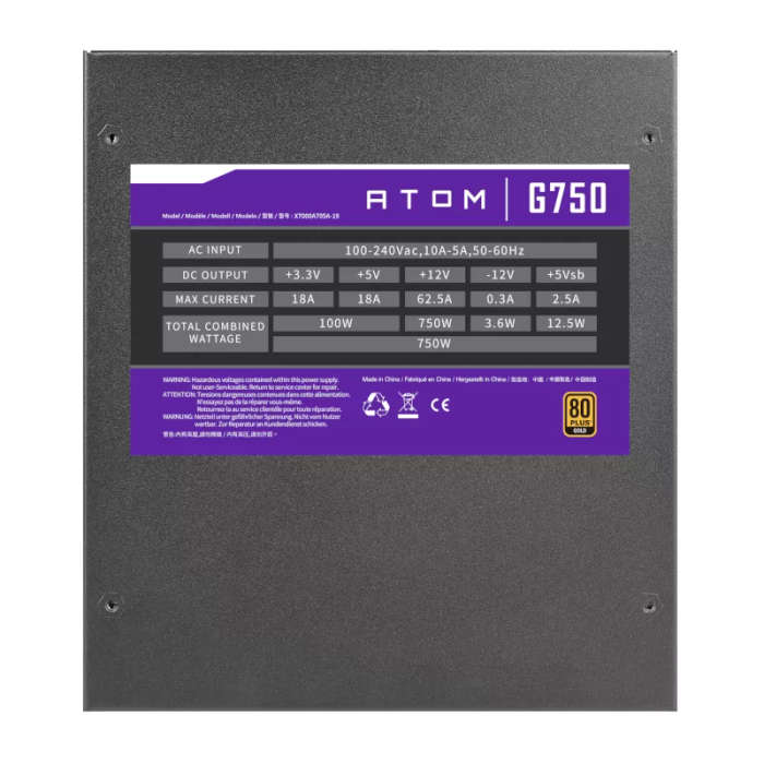 Antec Atom G750 Semi-Modular Power Supply