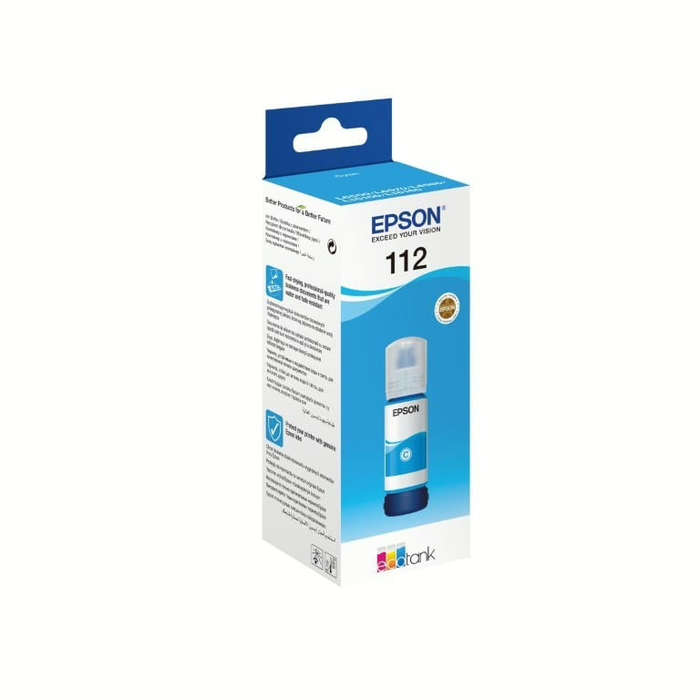 Epson 112 Ink Bottle Cyan EcoTank Original 70ml Single-pack