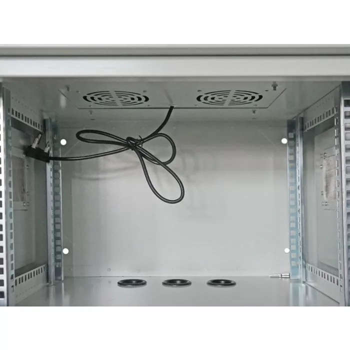 Connect 6U 450mm Deep Outdoor Cabinet with 2 fans