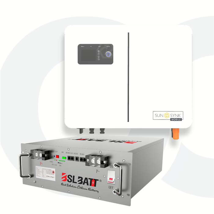 MAD Kit SunSynk 6kW Lynks Inverter + BSL Battery 51.2V - 135Ah  (7 kWh)