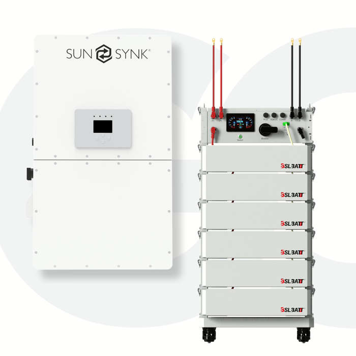 MAD Kit SunSynk Hybrid Inverter 30kW + BSL HV Pack 6 Battery (345.43V/46.6kWh)(384.4V-302.4V)