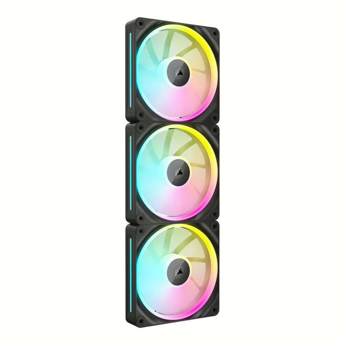 Corsair LX120 RGB iCUE Link 120mm PWM Black Case Fan - Triple Pack