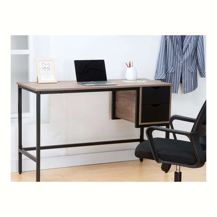 Everfurn Rampart With Two Drawers Office Desk