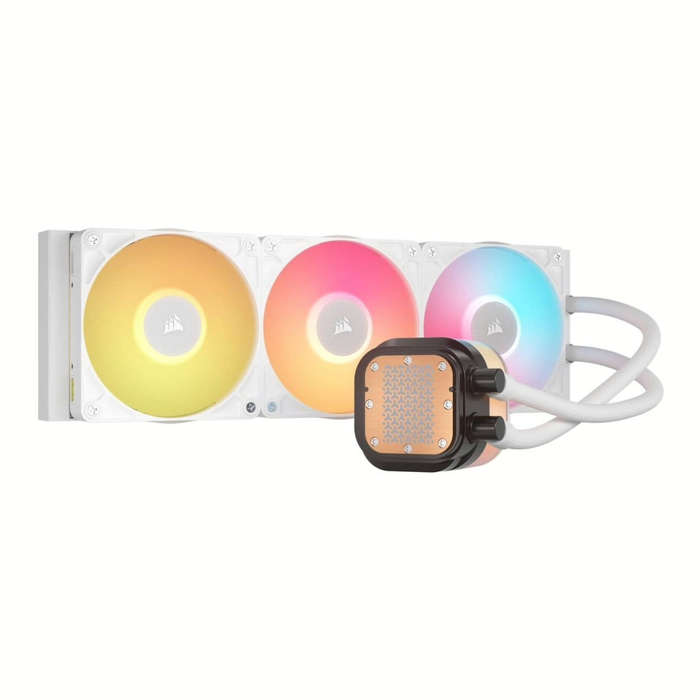 Corsair iCUE Link Titan 360 RX LCD 360mm Liquid CPU Cooler - White
