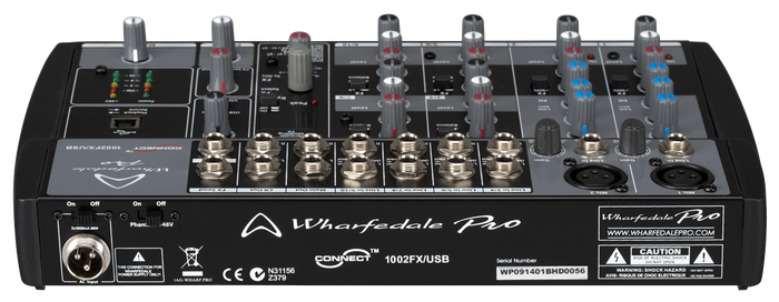 Wharfedale Connect 1002FX USB 2xMono 4xStereo Channel Mixer