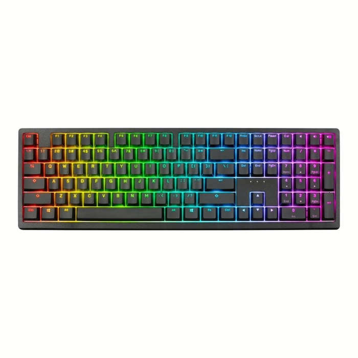 Ducky Zero 6108 Wireless RGB Gaming Keyboard Black with Cherry MX2A Speed Silver Linear Switches