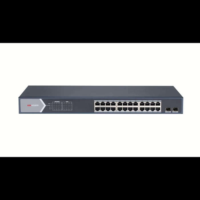 Hikvision 24-port GbE PoE Smart Managed Switch with 2x SFP ports