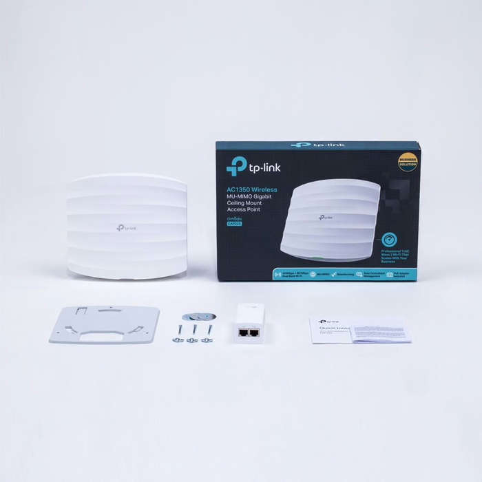 TP-Link EAP225 Wi-Fi 5 Wireless Router Dual-band 2.4GHz and 5GHz Gigabit Ethernet White