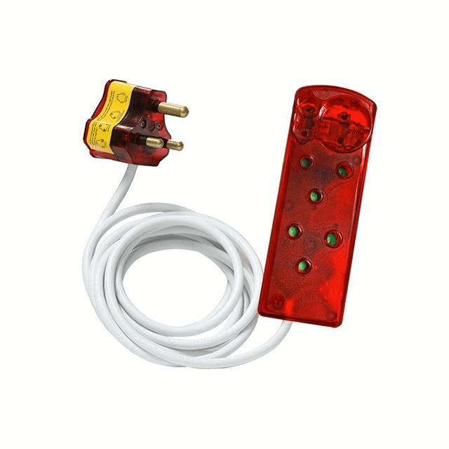 Ellies 3m Surge Secure Protected 4-Way Extension Cord