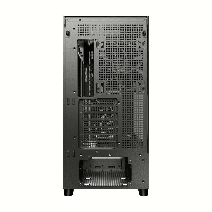 Antec FLUX ATX WOOD Mid Tower Gaming Chassis  Black