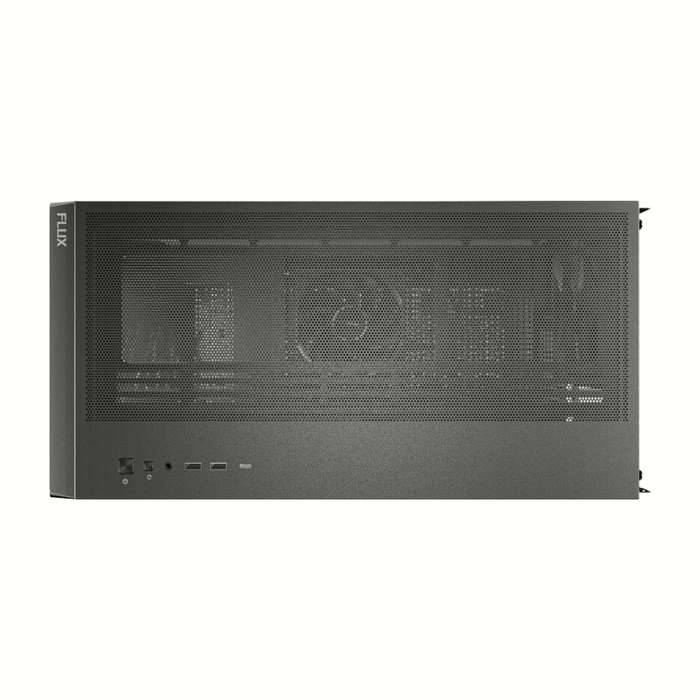 Antec FLUX ATX WOOD Mid Tower Gaming Chassis  Black