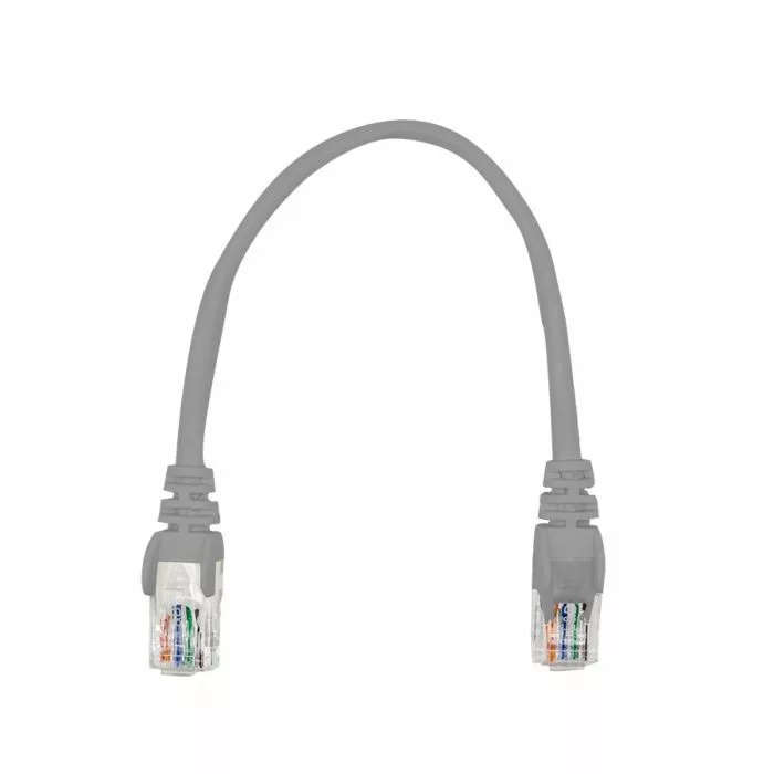 Linkbasic 22cm UTP Cat5e Patch Cable Grey