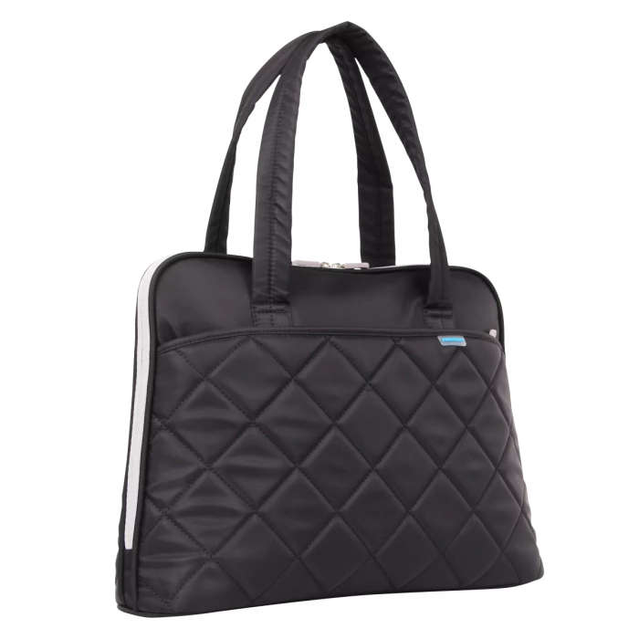Kingsons 15.6" Black shoulder laptop bag - Ladies in fashion