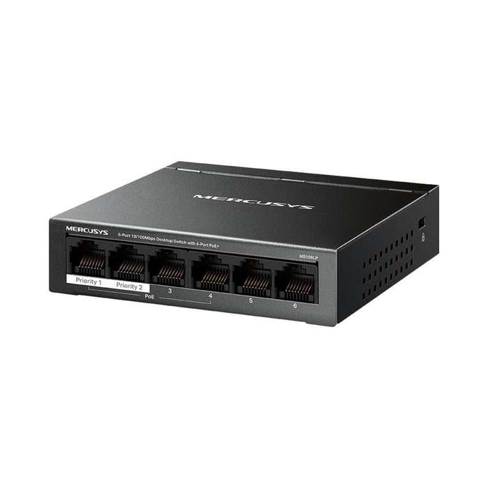 Mercusys 6-port 10/100Mbps Desktop Switch with 4-port PoE+