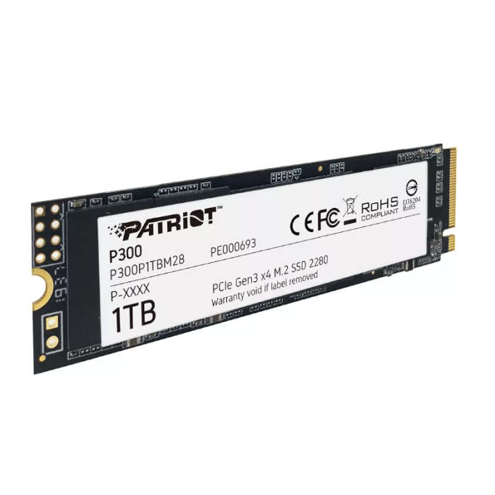 Patriot P300 M.2 1TB PCIe 3.0 NVMe Internal SSD