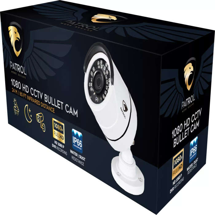 Patrol 1080P Bullet Camera White 