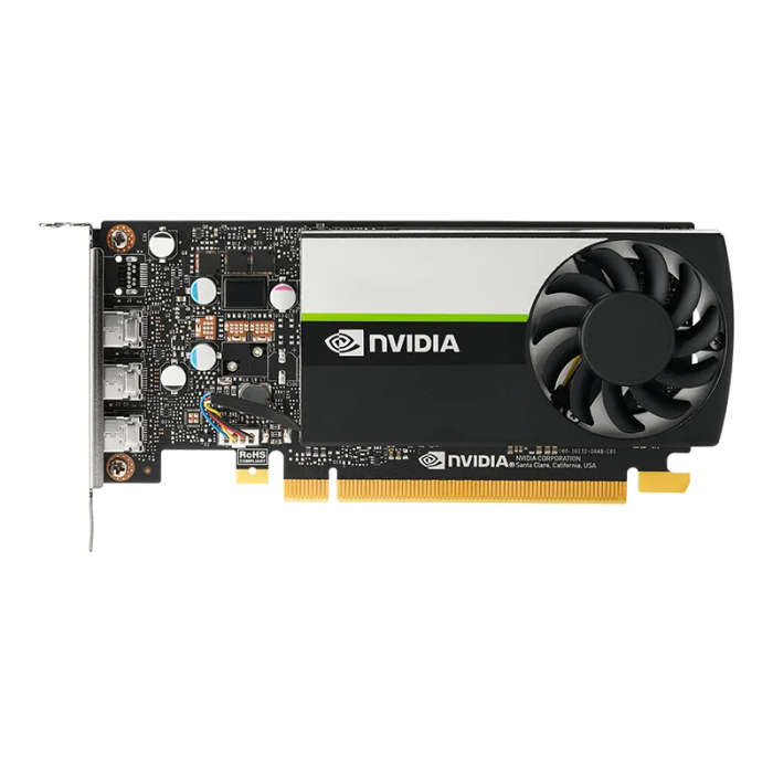 PNY Nvidia Quadro T400 PCI-Express 3.0 x16 ; 4 GB GDDR6 64-bit; 3x MiniDP 1.4 ; LOW ProFILE; 30W