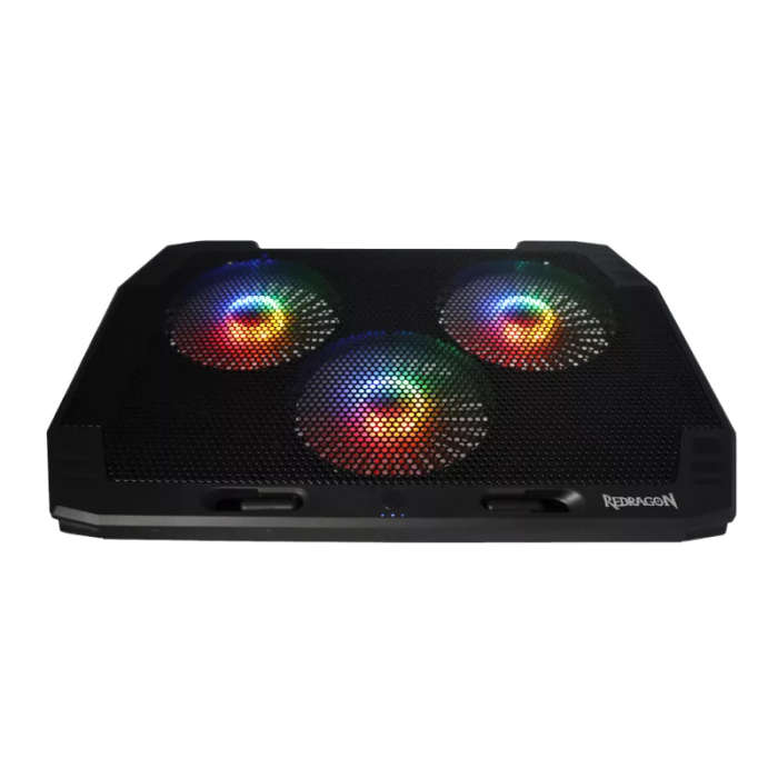 Redragon GCP511 Dual USB 3-fan RGB Gaming Notebook Stand