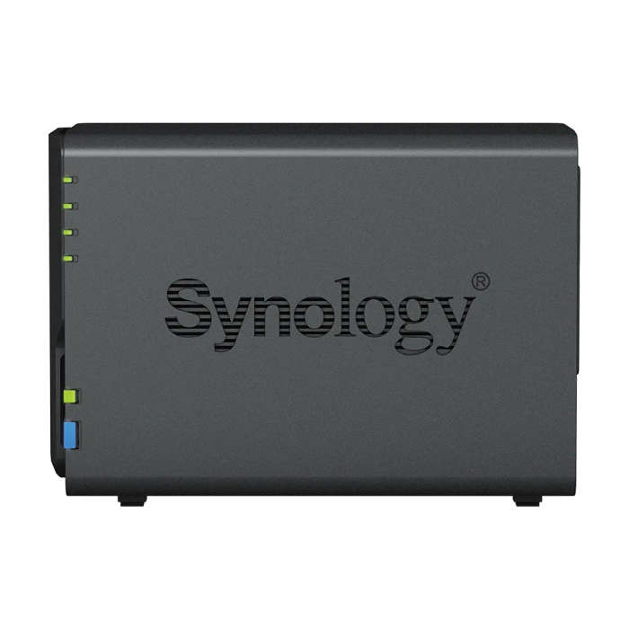 DiskStation 2 Bay NAS; 4-core 1.7 GHz; 2 GB DDR4 non-ECC