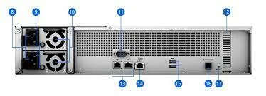 RackStation 12-bay (up to 24-bay); AMD Ryzen V1780B 2.4Ghz; 8GBDDR4 ECC (Up to 32GB); 2 x 1GbE PO...