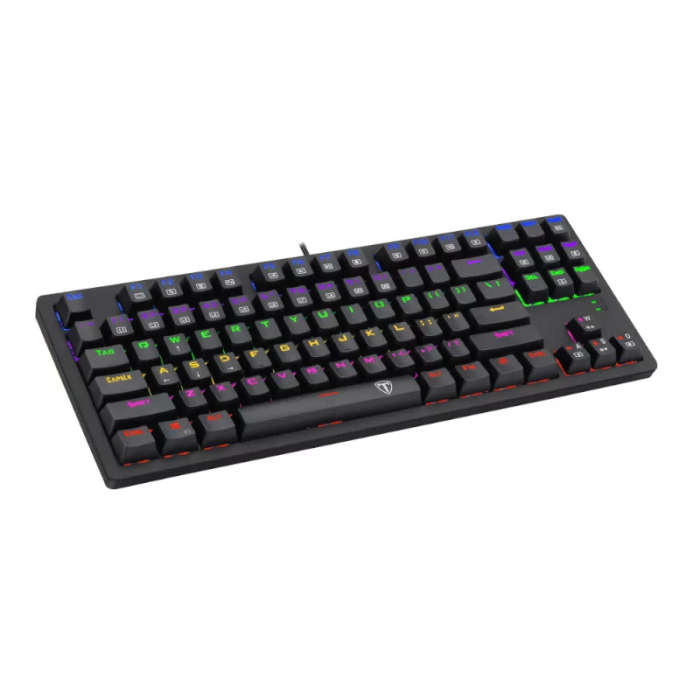 T-Dagger Bali Tenkeyless Rainbow LED Mechanical Gaming Keyboard - Black