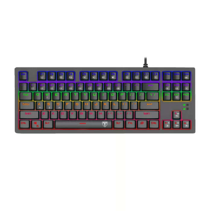 T-Dagger Bali Tenkeyless Rainbow LED Mechanical Gaming Keyboard - Black